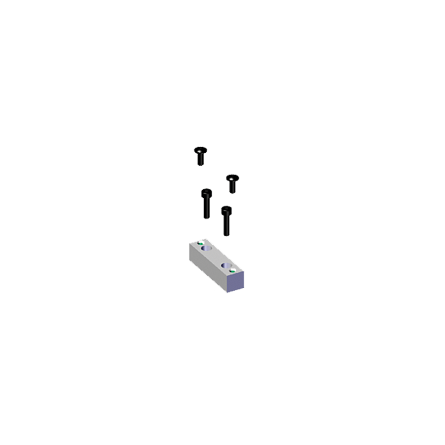 Bracket for vacuum modular unit for semi-flexible track and Hi-Flex track