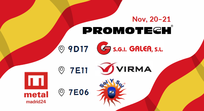 Check PROMOTECH’s tools at MetalMadrid in Spain!